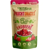 NutriPur Trockenfrüchte Erdbeerscheiben, BIO, gefriergetrocknet, 25g