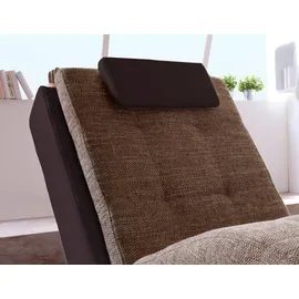 Home Affaire Relaxliege HOME AFFAIRE "Vengo 2, moderne Solitär Relaxpolsterliege, bequem und elegant", braun (dunkelbraun, cappuccino), B:70cm H:92cm T:170cm, Sofas, mit Kopfkissen, Mattenoptik auf Korpus