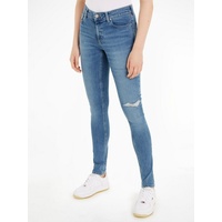 Tommy Jeans Skinny Fit Jeans im Destroyed-Look Modell »Nora«, Hellblau, 32/30