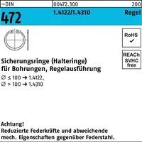 Reyher Sicherungsring DIN 472 26 x 1,2 50 Stück