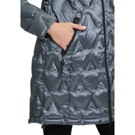 GIL BRET Damen Daunenmantel mit Kapuze 38, Blau - 38