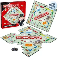 Winning Moves Monopoly No. 9 Original - Das Puzzle Spiel 1000 Teile mit Poster Größe 53 x 53cm