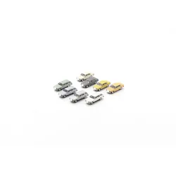 Mercedes-Benz W123 Warenladungs Set 8 Autos Modell von Schuco 1:87