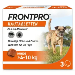 Frontpro 28 mg Kautabletten f.Hunde >4-10 kg 3 St