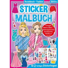 Media Verlag Sticker Malbuch - Fashion / Mädchen