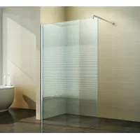 FA-Bausysteme Walk-In Glas Dusche Gestreift 140 cm