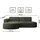 kaiser möbel Ecksofa, Sofa L form, Couch L form MODENA L STUDIO stoff Neve Olive Links