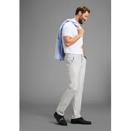 MAN'S WORLD MAN'S WORLD, Herren, Gr. 24, N + U Gr, hellgrau, Web, Obermaterial: 98% Baumwolle, 2% Elasthan, regular fit lang, Hosen Chinohose, leichte Struktur im Gewebe