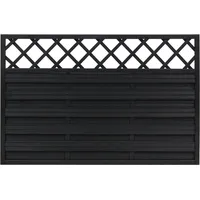 Andrewex Sichtschutzelement Hamburg 180 x 120 cm Anthrazit Holz