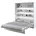 Concept Wandbett Lattenrost Klappbett Schrank Wandklappbett Murphy Bettschrank BC-13-180x200cm Vertikal Hochglanz