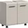 WELLTIME Waschbeckenunterschrank WELLTIME "FLORENZ, Waschbeckenunterschrank mit Rollen, hochwertige MDF-Front", beige (kaschmir nachbildung), B:60cm H:58cm T:31cm, FSC-zertifizierter Holzwerkstoff, Schränke, Waschbeckenunterschrank, Waschbeckenunterschrank, WBU,