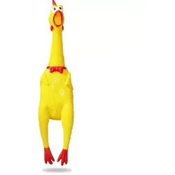 Hundespielzeug Gummihuhn mit Sound 30cm