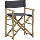 Maison Exclusive - Klappbare Regiestühle 2 Stk. Dunkelgrau Bambus