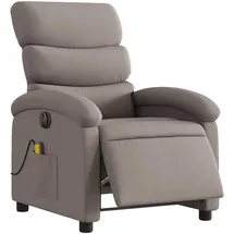 vidaXL Massagesessel Elektrisch Polyester 92 x 99,5 x 70 cm Taupe