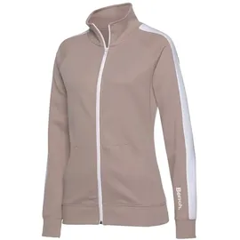 bench. loungewear Sweatjacke Damen beige-weiß Gr.36/38