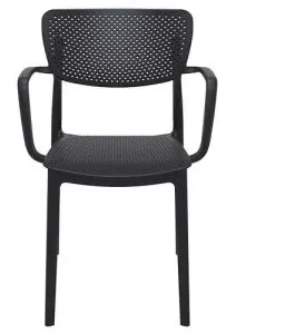 Chaise de terrasse Loft noire – 4 pièces | Mindestbestellmenge 4 Stück
