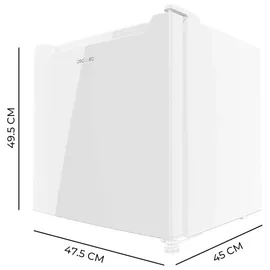 Cecotec Bolero CoolMarket Tt 31 Dual Kühlschrank (31 l, 495 mm hoch, Weiß)