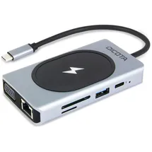 Dicota USB-C 10-in-1 Charging Hub 4K PD 100W silver