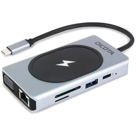 Dicota USB-C 10-in-1 Charging Hub 4K PD 100W silver