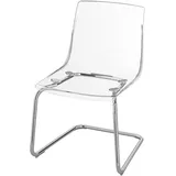 IKEA TOBIAS Stuhl transparent/verchromt