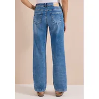 Cecil High Waist Wide Leg Jeans, im Loose Fit - blau