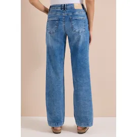 Cecil High Waist Wide Leg Jeans, im Loose Fit - blau
