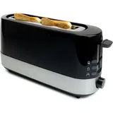 KORONA Langschlitz-Toaster 23 cm mit Brötchenaufsatz und