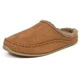 Deer Stags Herren Mens Slippers Hausschuh, Kastanie, 47 EU Weit - 47 EU Weit
