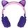 Avizar Kopfhörer mit LED Katzenohren Design Fuchsia