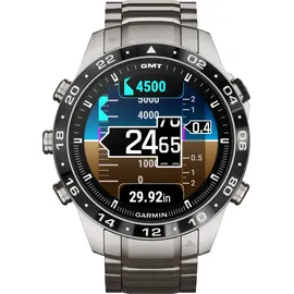 Garmin MARQ Gen2 Aviator Titaniumarmband silber