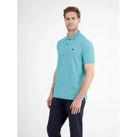 Lerros Klassisches Poloshirt für Herren in *Cool & Dry* Piquéqualität - Coastal Blue - M
