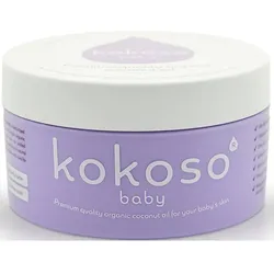 Kokoso Baby Kids Bio-Kokosöl für empfindliche Haut für Kinder ab der Geburt 168 g