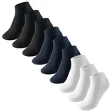 SCHIESSER Uncover Sneakersocken 9er Pack Schwarz 39-42