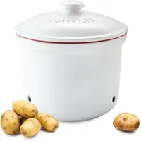 Römertopf Kartoffeltopf MAXI PLUS aus Naturton, weiß, Ø 26 x 25 cm, 5,5 L, be...