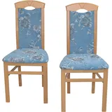 Hofmann Living And More Esszimmerstuhl, (Set), 2 St., Webstoff-Polyester, blau