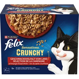 FELIX Sensations Crunchy Geschmacksvielfalt vom Land 20 x 85 g