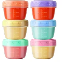 Eruinfang Gefrierdosen Klein Kleine Dosen mit Deckel Plastik Auslaufsicher Frischhaltedosen Einfrieren Behälter Lebensmittelbehälter Food Containers with Lids für Saucen Joghurt Obst Snacks
