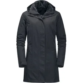 Jack Wolfskin Madison Avenue Coat Mantel, Grau (phantom), S