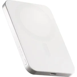 Zen ZENS Pro 1 - Induktive Power Bank - dünn - 5000 mAh Qi Wireless Charging Li-Ion USB Weiß