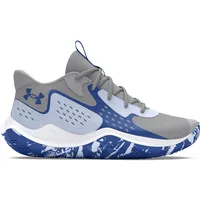 Under Armour Unisex Ua Jet '23 Basketball Schuhe, Mod Gray Nimbus Blue Tech Blue, 42.5 EU