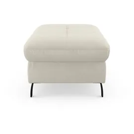 sit&more Stauraumhocker SIT & MORE "Maggiore", grau (grau, weiß), B:102cm H:48cm T:67cm, 95% Polyester, 5% Polyamid, Hocker, mit Stauraum