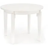 Design Esstisch HAS-111 Massivholz ausziehbar Tisch Echtholzfurnier - Weiß