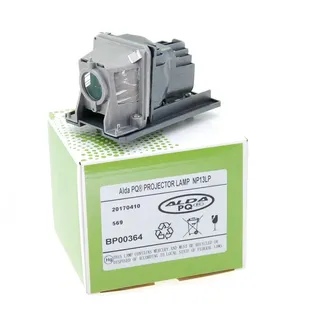 Alda PQ Premium, Beamer Lampe kompatibel mit NEC NP-V260XG, NP110, NP115, NP210, V230, V260, NP13LP, 60002853 Projektoren, Lampe mit Gehäuse
