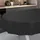 ANRO Wachstuch-Tischdecke Oval 200 x 140 cm Schwarz