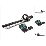 Metabo AHS 18-55 V Akku Heckenschere 18 V 53 cm + 2x Akku 2,0 Ah + Ladegerät