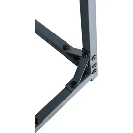 deluke Kaminholzregal Aluminium 70 x 165 x 165 cm Schwarz