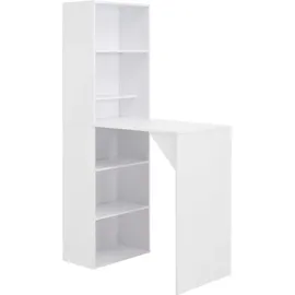 vidaXL Bartisch mit Schrank 115 x 59 x 200 cm Weiß