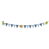 Amscan Partykette Dinosaurier 180 cm Blau