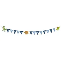 Amscan Partykette Dinosaurier 180 cm Blau