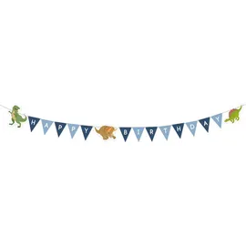 Amscan Partykette Dinosaurier 180 cm Blau